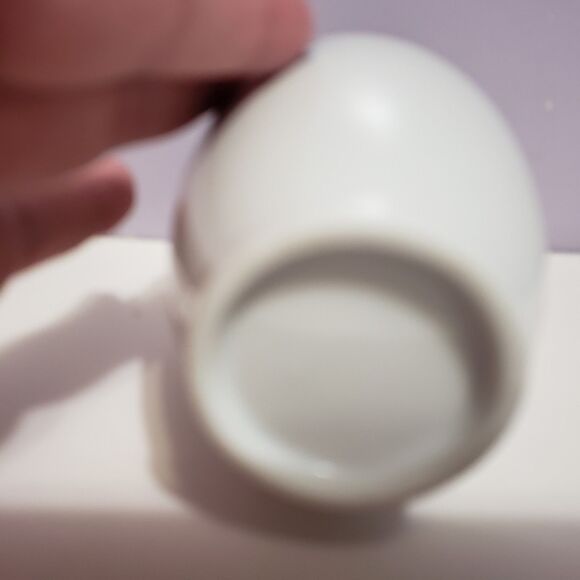 Vase White Blue Chickens  Farmhouse Country Home Decor  6" - Picture 5 of 6